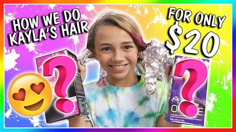 How We Dye Kaylas Hair For 20😀 We Are The Davises Youtube