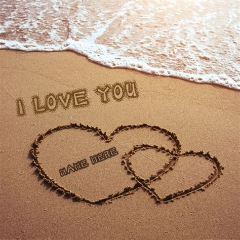 When i see myself during these times, i feel that i am really young. i love you sand writing on the beach