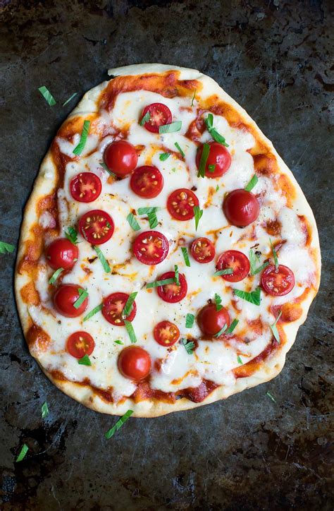 Turn onto a floured surface; Margherita Flatbread Pizza Recipe - Peas and Crayons