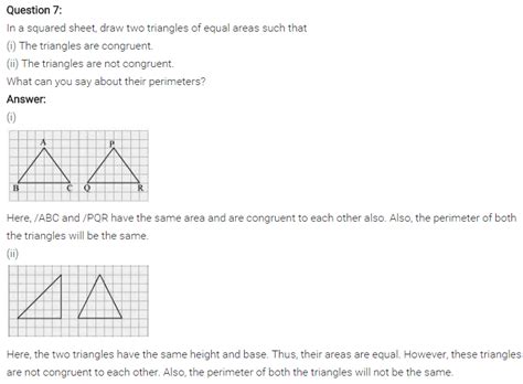 Detailed answers of all the questions in chapter 8 maths class 10 introduction to trigonometry trigonometric ratios of an acute angle in a right triangle express the relationship between the angle. NCERT Solutions For Class 7 Maths Chapter 7 Congruence Ex 7.2
