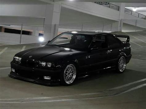 Bmw E36 M3 Black Deep Dish Slammed Dream Cars Bmw Cars Street