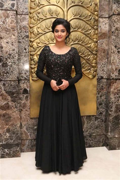 Keerthi Suresh Latest Hot Glamourous Black Trendy Dress Photohsoot
