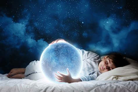 Download Glow Little Boy Fantasy Sleeping Child Moon Artistic Dream Hd