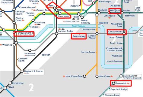 Where Is Canary Wharf On The Tube Map