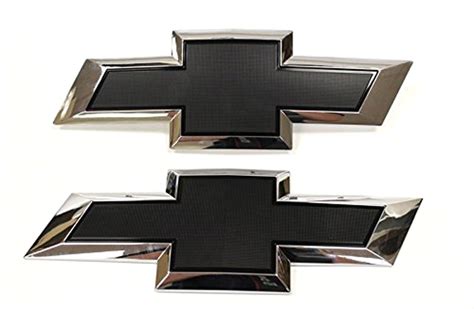 2016 17 Chevy Silveradoblack And Chrome Emblem Set Gm Replacement Parts
