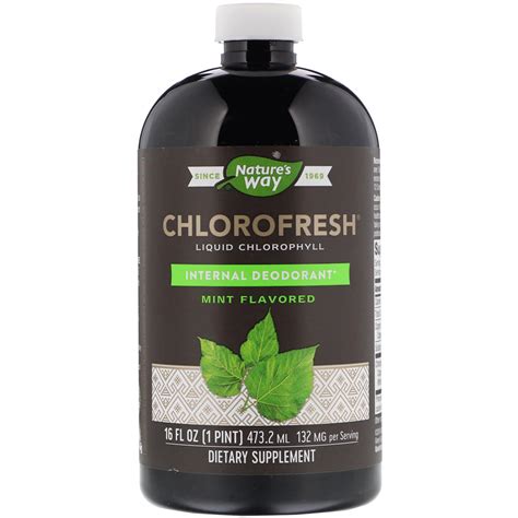 თხევადი ქლოროფილი 473მლ / Natures Way, Chlorofresh, Liquid Chlorophyll ...