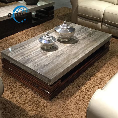 Luxury Living Room Design Center Table Modern Coffee Table With Marble