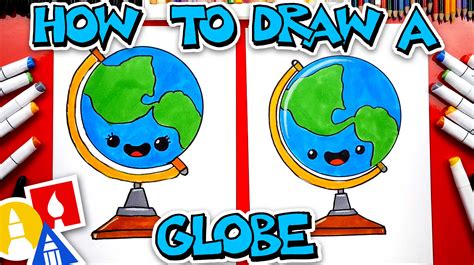 That's how easy learning how to draw a bottle nose dolphin is for kids. How To Draw A Globe - Art For Kids Hub