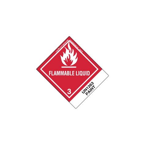 Buy Labelmaster Hsn Flammable Liquid Label Un Paint Paper