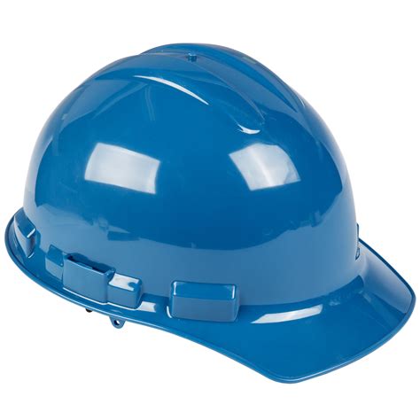 Duo Safety Blue Cap Style Hard Hat With 6 Point Ratchet Suspension
