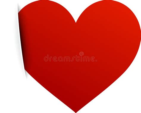 Paper Red Heart Stock Vector Illustration Of Promotion 49576289