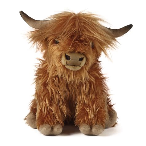 Buy Living Nature Brown Highland Cow With Mooing Sound Realistic Soft