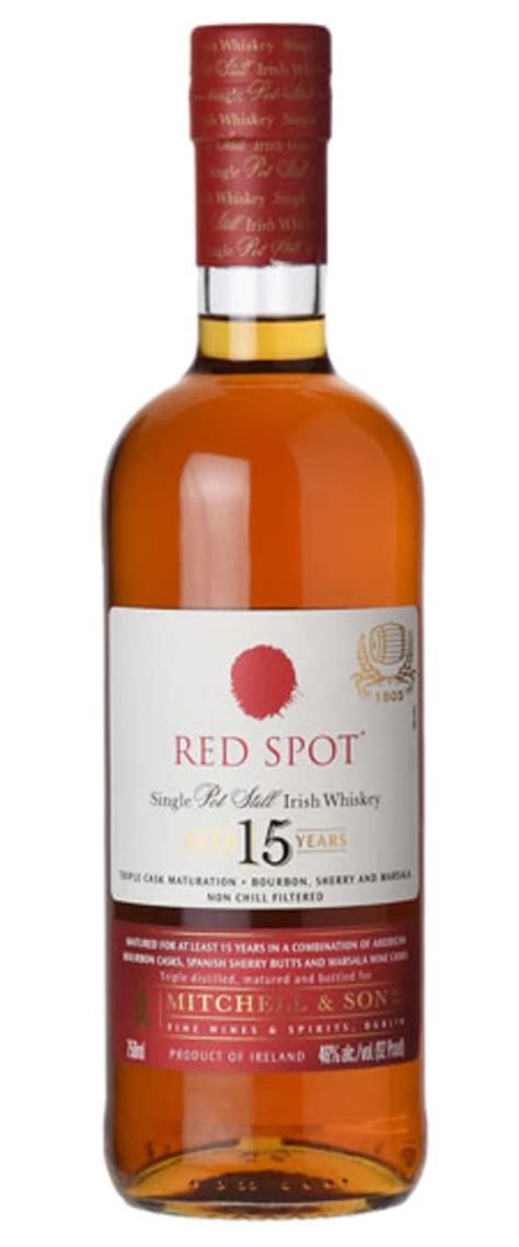 Spot Whiskey 15 Year Red Spot Single Pot Irish Whiskey