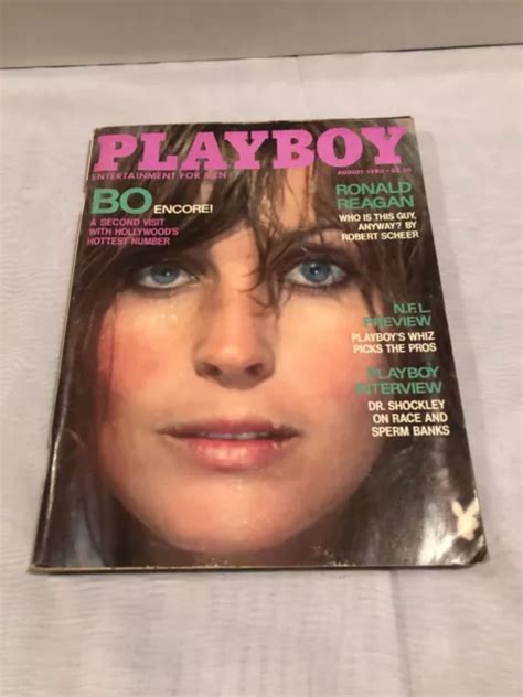 VINTAGE AUGUST Playbabe Magazine Bo Derek Victoria E Cooke Girls Of Hawaii PicClick UK