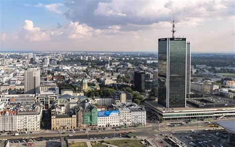 Download Wallpapers Warsaw Cityscape The Capital Of Poland Hotel