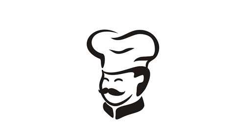 Cute Mustache Chef Hat Cartoon Logo Grafika Przez Enola99d · Creative
