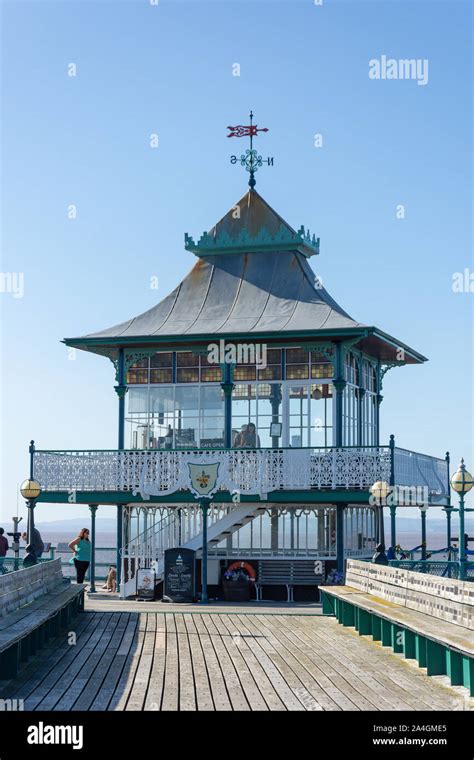 Victorian Pagoda Tea House At End Of Clevedon Pier Clevedon Somerset