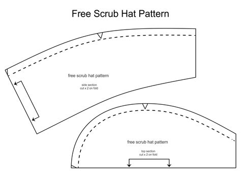 Scrub Hat Patterns Free Sewing Retro Apron Patterns Printable Sewing Patterns Cap Patterns