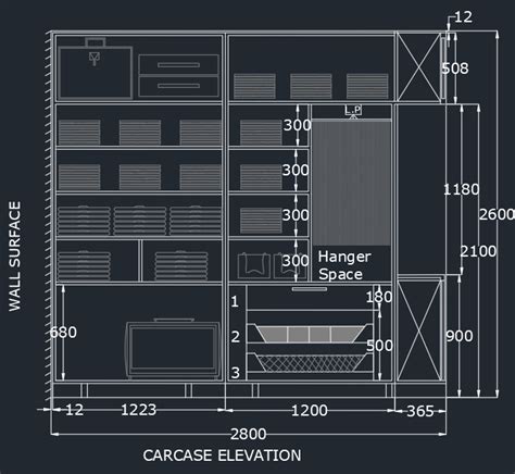 Creating A Wardrobe Detailed Drawing Floor Plan Kitchen Layout And