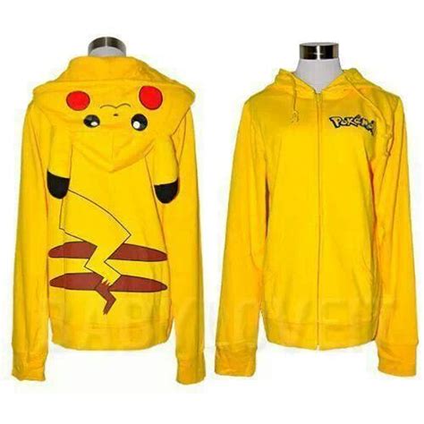Pikachu Black Zip Hoodie Yellow Hoodie Zipper Hoodie Pikachu Sweater