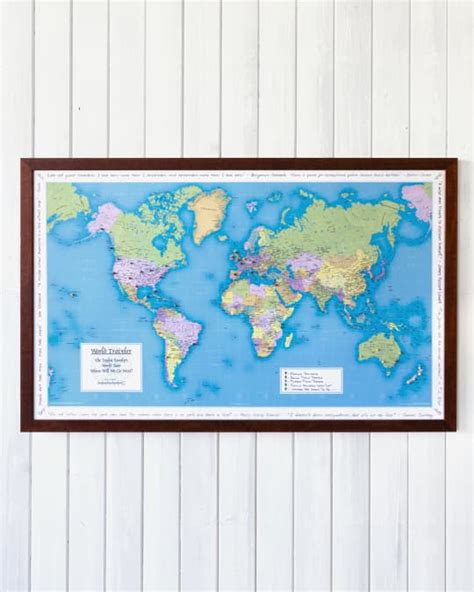 Map Marketing Personalized World Traveler Map Neiman Marcus