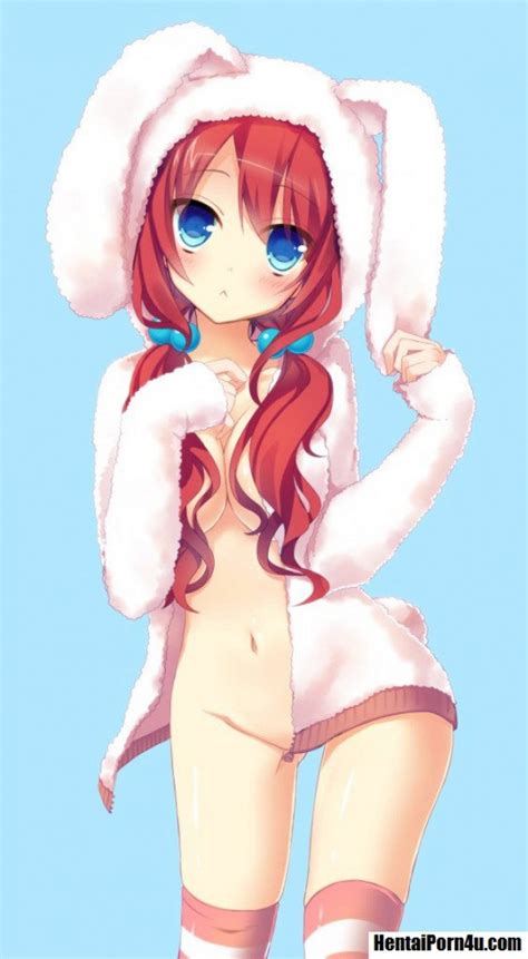 Blonde Anime Girl Bunny Suit