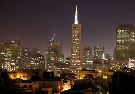 Cityscape Photography During Night Time San Francisco Hd Wallpaper