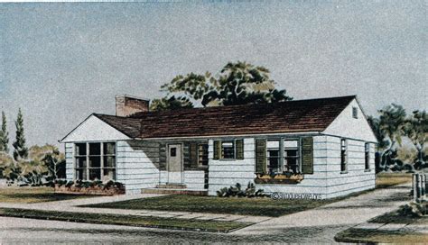 The Fairmount 1950s Ranch Style Home Liberty Homes Kit H Flickr