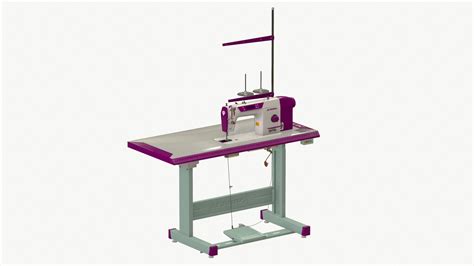 3d 3d Industrial Sewing Machine Aurora Model Turbosquid 2035931
