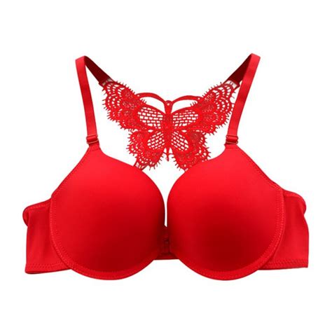 Aliexpress Com Buy Women Sexy Front Closure Bras Y Line Straps Lace Push Up Bra Butterfly Back
