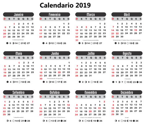 Calendarios 2019 En Imágenes Para Descargar E Imprimir
