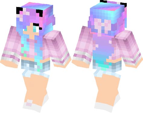 Rainbow Girl Minecraft Skin Minecraft Hub
