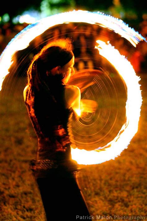 Fire Flame Spinning Girl Cultural Events Natural Landmarks Photography