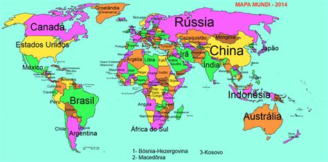 Mapa Mundi Completo Mapa Região