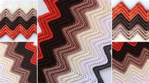 Chevron Crochet Blanket Pattern Easy Crochet Patterns