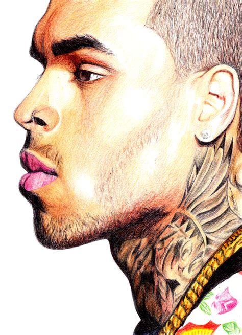 Chris Brown Portrait Drawing By Demoose21 On Deviantart