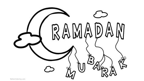 Gambar Mewarnai Ramadhan 2019 Gambar Putih