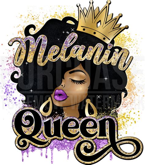 Melanin Queen Svg Black Girl Svg Black Woman Svg Png