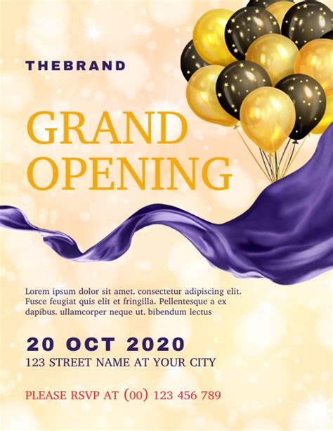 Copia De Grand Opening Flyer Template Postermywall