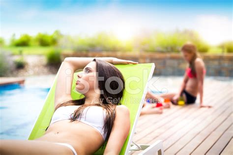 Sunbathing Stock Photo Royalty Free Freeimages