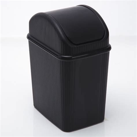 Great savings free delivery / collection on many items. Mini Desk Top Rocking Cover Garbage Bin Plastic Household ...