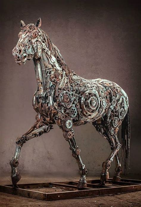 Steampunk Animal Sculptures Made Of Scrap Metal By Hasan Novrozi