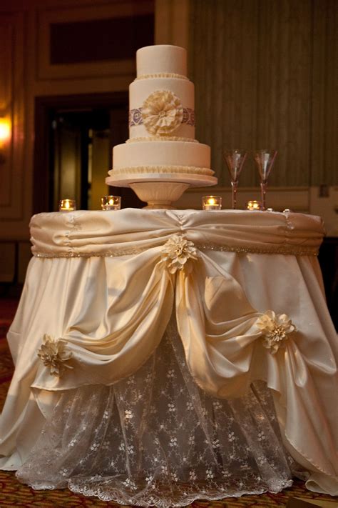 Cake Table Decor A Season To Celebrate Wedding Cake Table