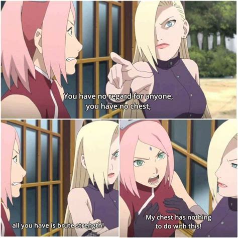Haha Ino And Sakura Are Rivals Forever Funny Adults Naruto