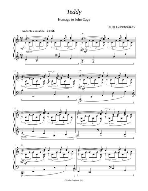 Teddy Sheet Music For Harpsichord Download Free In Pdf Or Midi