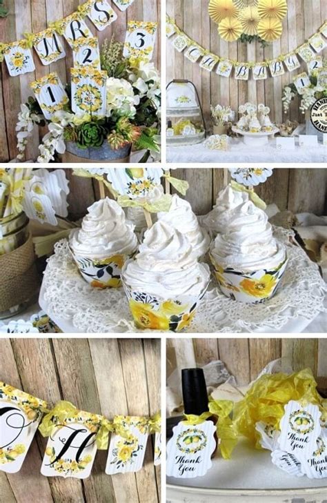 Lemon Baby Shower Decorations And Party Favors Baby Shower Ideas 4u