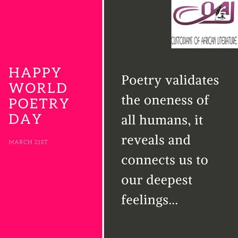 Happy World Poetry Day Drop A Verse Here Literature Nigeria