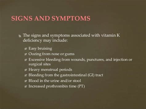 Signs Of Vitamin K Deficiency In Adults Wallpaper