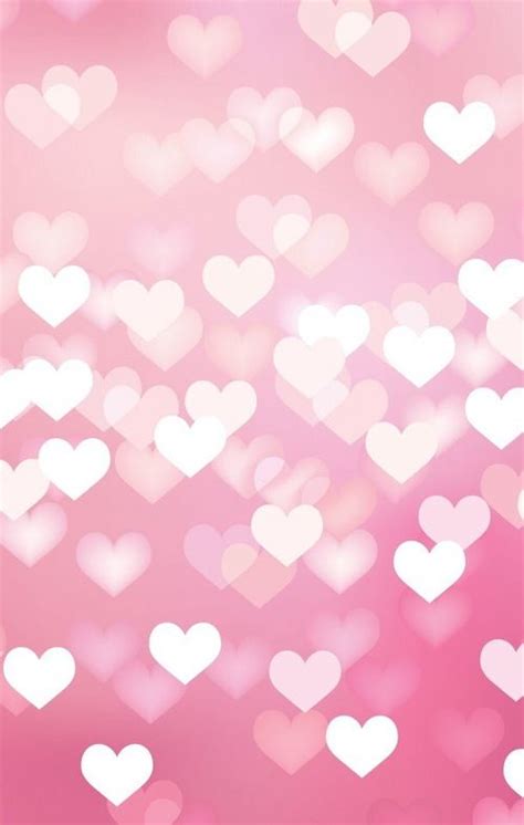 Download Wallpaper Bokeh Background Hearts Pink By Aross Pink