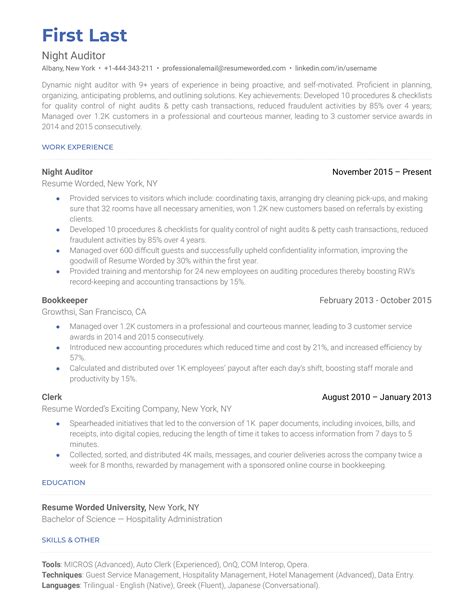 External Auditor Resume Example For 2023 Resume Worded